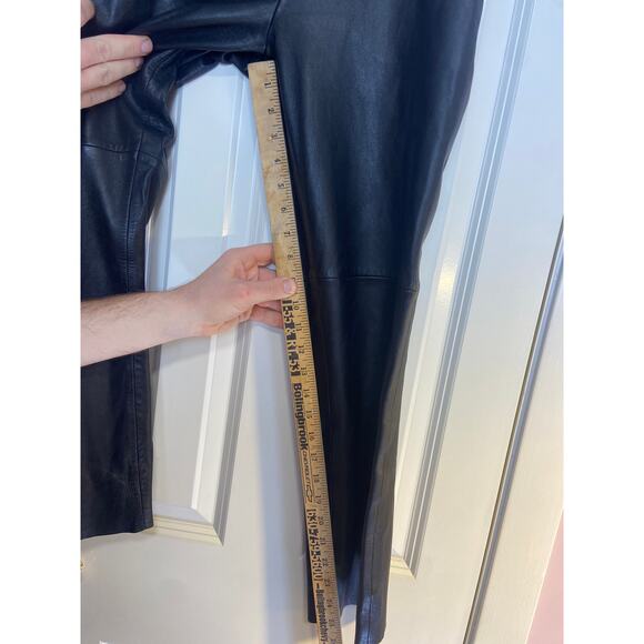 VEDA-Reformation Lambs Leather Crop Pants - Picture 10 of 13